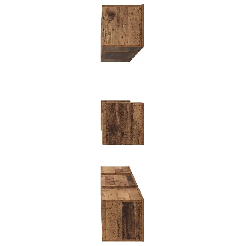 Ensemble meuble TV 8 pc Bois Ancien Bois d’ingénierie - XIOS