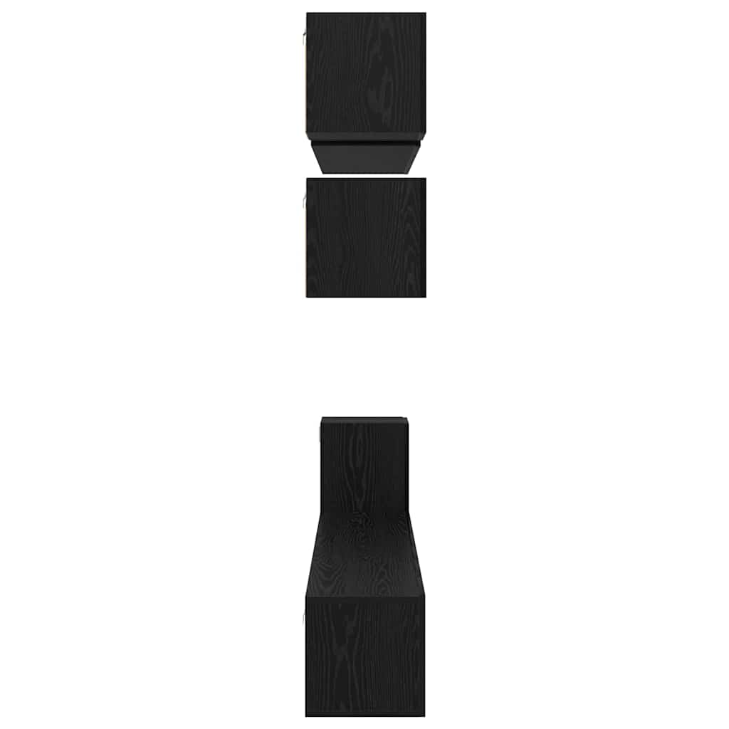 Ensemble meuble TV 8 pcs Chêne noir Bois d'ingénierie - XIOS