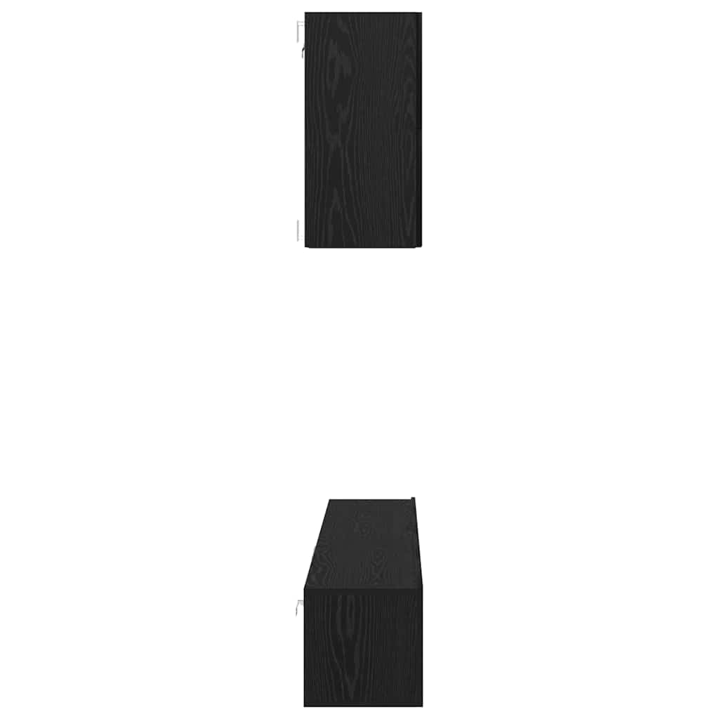 Ensemble meuble TV 5 pcs Chêne noir Bois d'ingénierie - XIOS