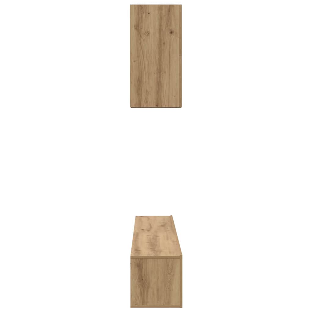 Ensemble meuble TV 5 pcs Chêne artisanal Bois d'ingénierie - XIOS