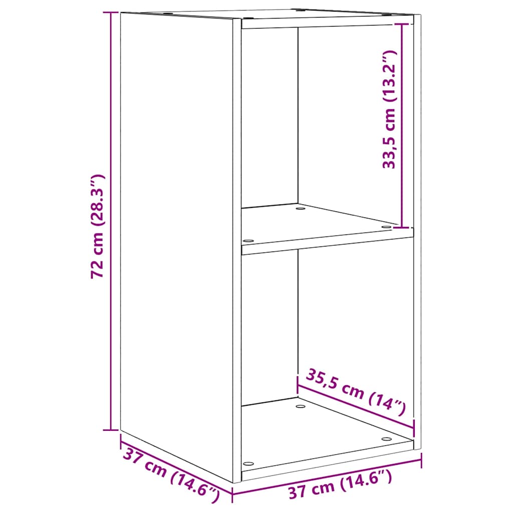 Ensemble meuble TV 4 pcs chêne artisanal 37 x 37 x 72 cm - XIOS