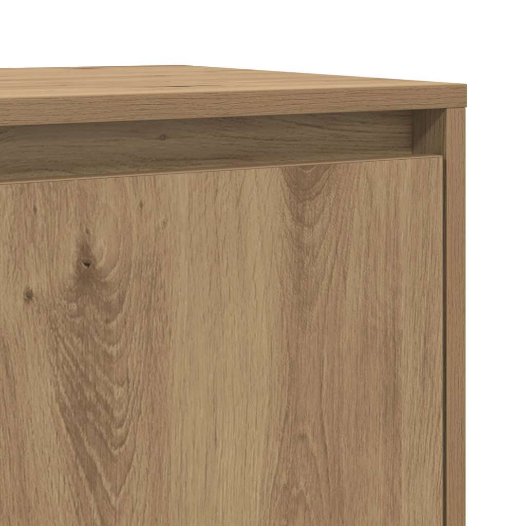 Buffets 2 pcs chêne artisanal 70 x 41 x 75 cm Bois d'ingénierie - XIOS
