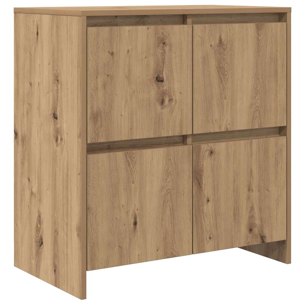 Buffets 2 pcs chêne artisanal 70 x 41 x 75 cm Bois d'ingénierie - XIOS