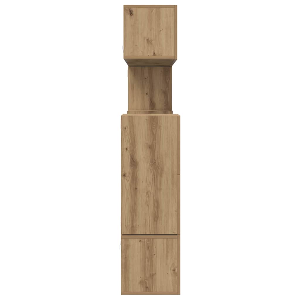 Ensemble meuble TV 10 pc Chêne artisanal Bois d'ingénierie