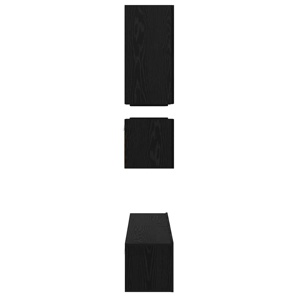 Ensemble meuble TV 8 pcs Chêne noir Bois d'ingénierie - XIOS