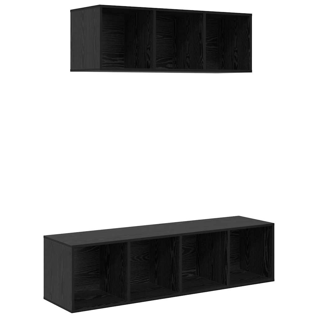 Ensemble de meubles TV 2 pcs Chêne noir Bois d'ingénierie - XIOS