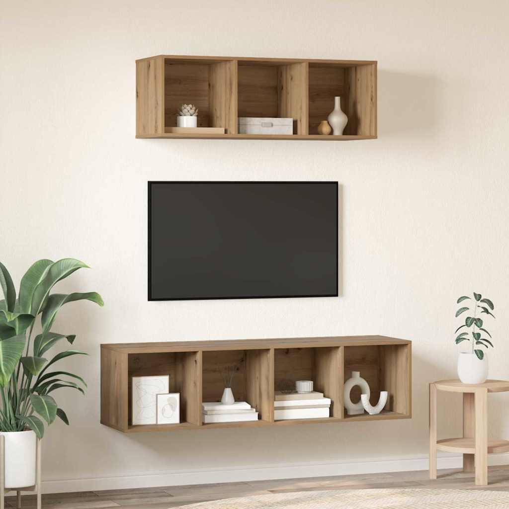 Ensemble de meubles TV 2 pcs chêne artisanal Bois d'ingénierie - XIOS