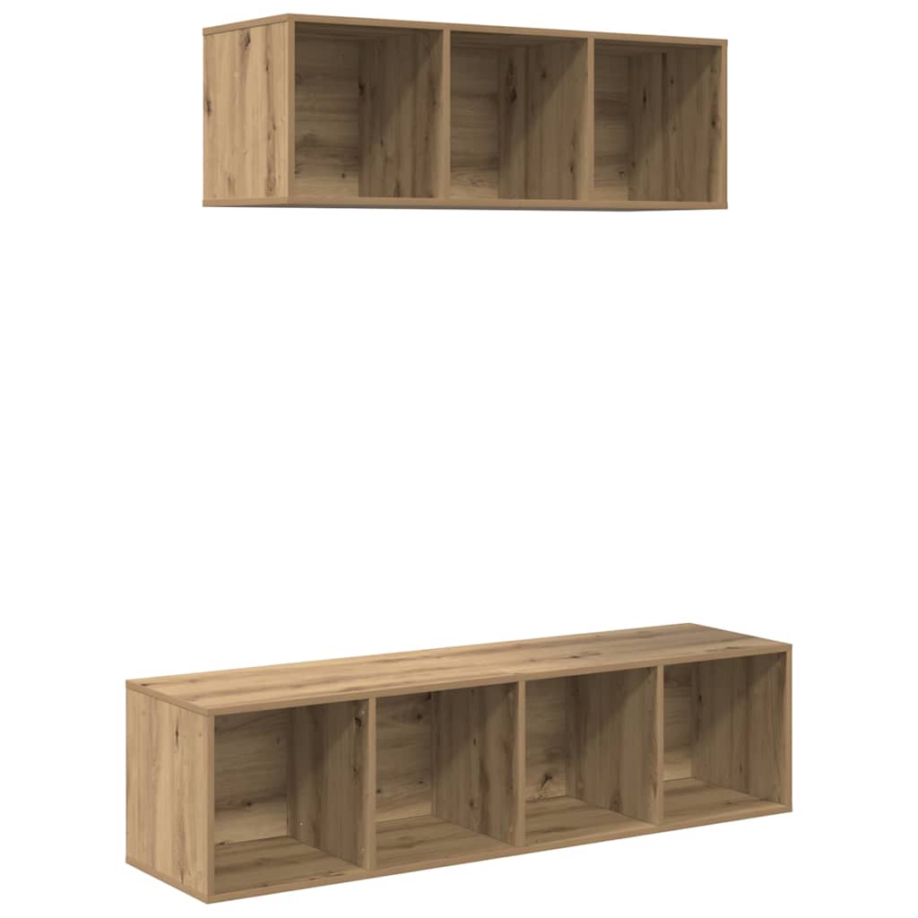 Ensemble de meubles TV 2 pcs chêne artisanal Bois d'ingénierie - XIOS