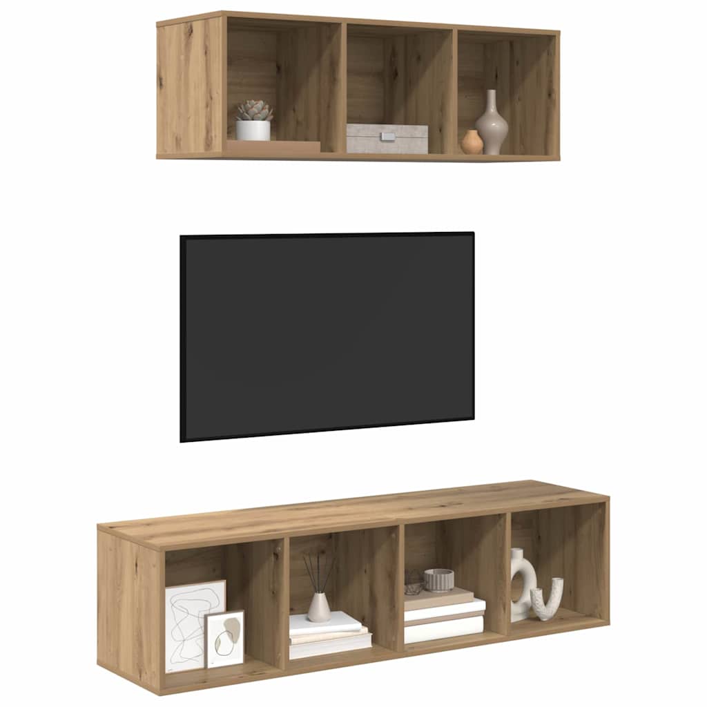 Ensemble de meubles TV 2 pcs chêne artisanal Bois d'ingénierie - XIOS