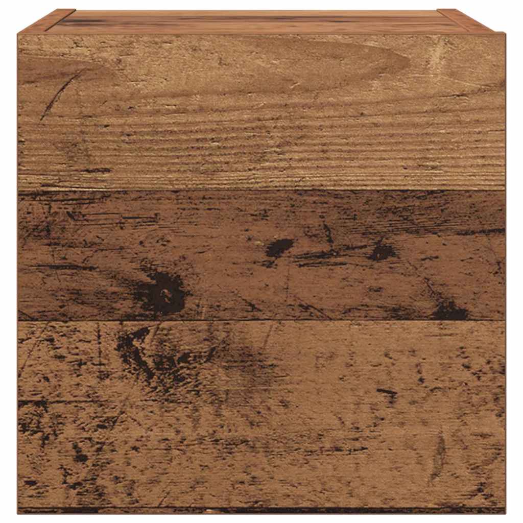 Unites TV Montage mural 4 pcs Bois Ancien Bois d'ingénierie - XIOS