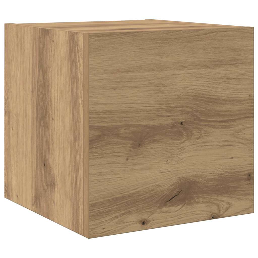 Unites TV Montage mural 4 pcs Chêne artisanal Bois d'ingénierie - XIOS