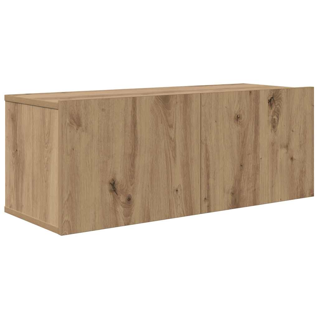 Ensemble meuble TV 4 pcs chêne artisanal Bois d'ingénierie - XIOS