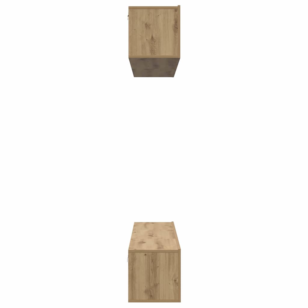 Ensemble meuble TV 5 pc Chêne artisanal Bois d'ingénierie