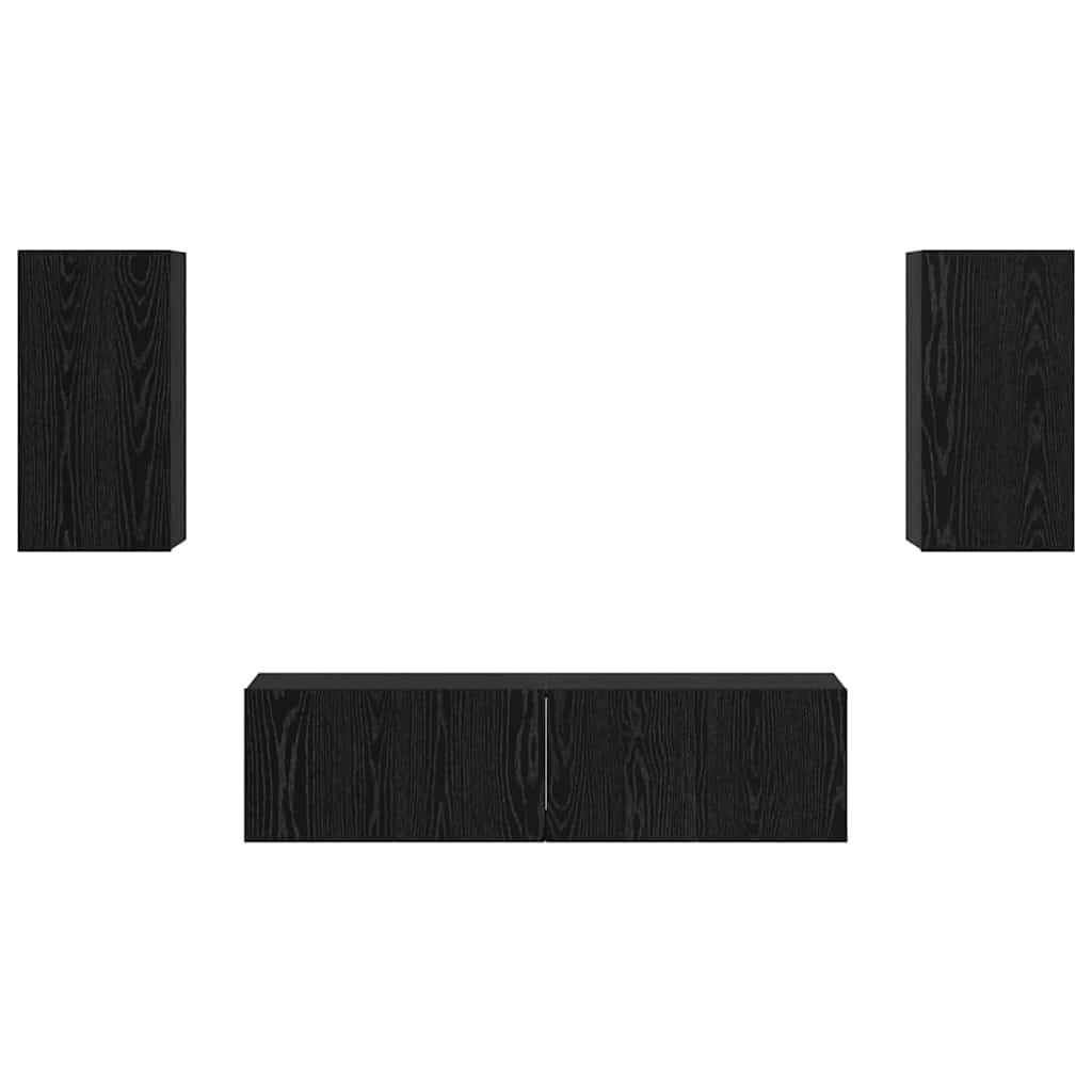 Ensemble meuble TV 4 pcs Chêne noir Moyen 30.5 x 30 x 60 cm - XIOS