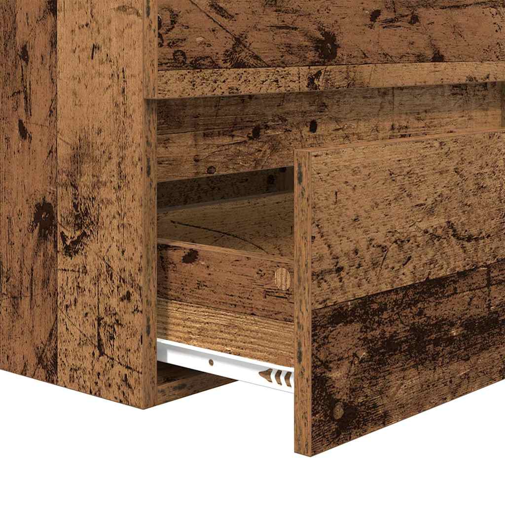 Ensemble de mobilier de salle de bain 3 pièces Bois Ancien
