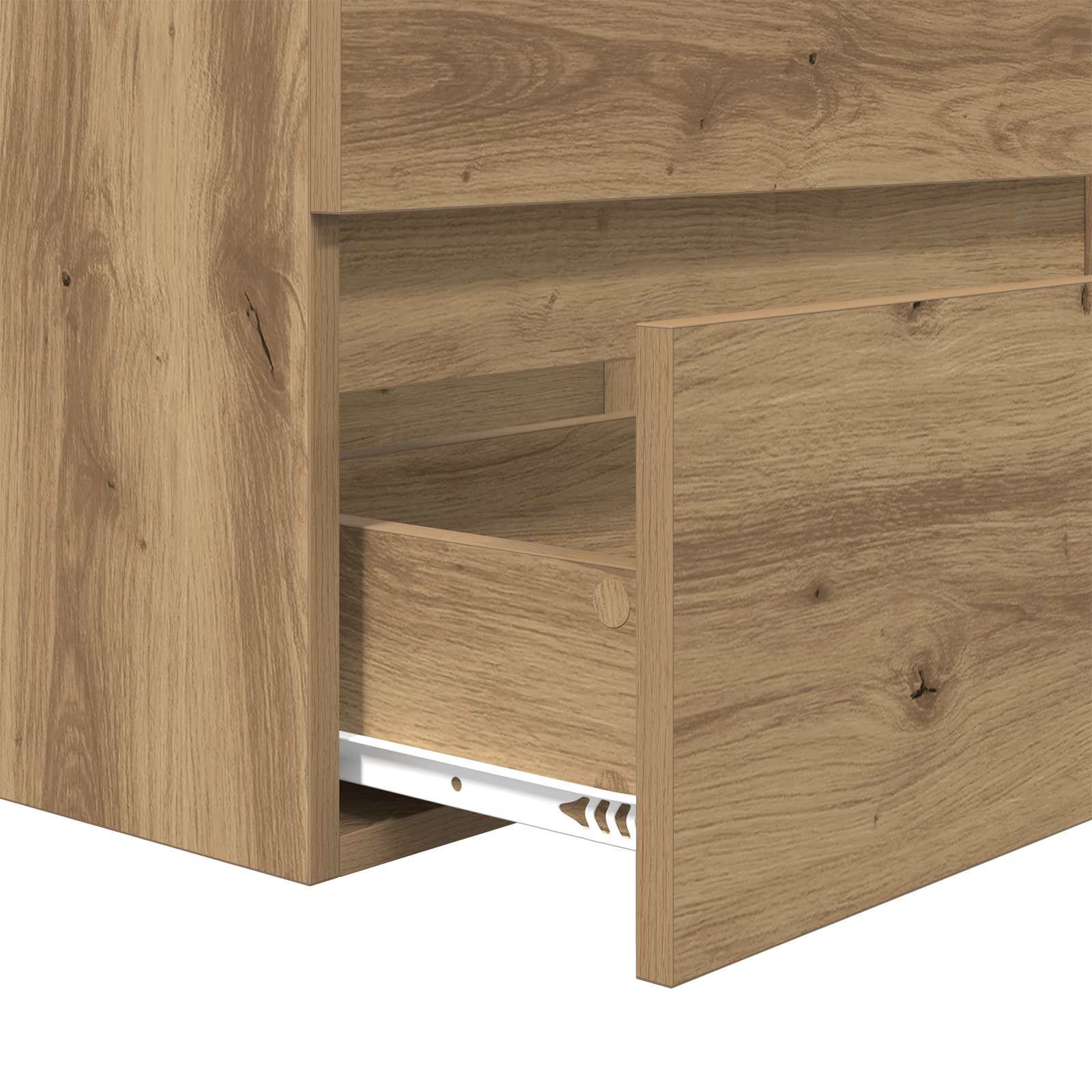 Ensemble de mobilier de salle de bain 3 pc Chêne artisanal