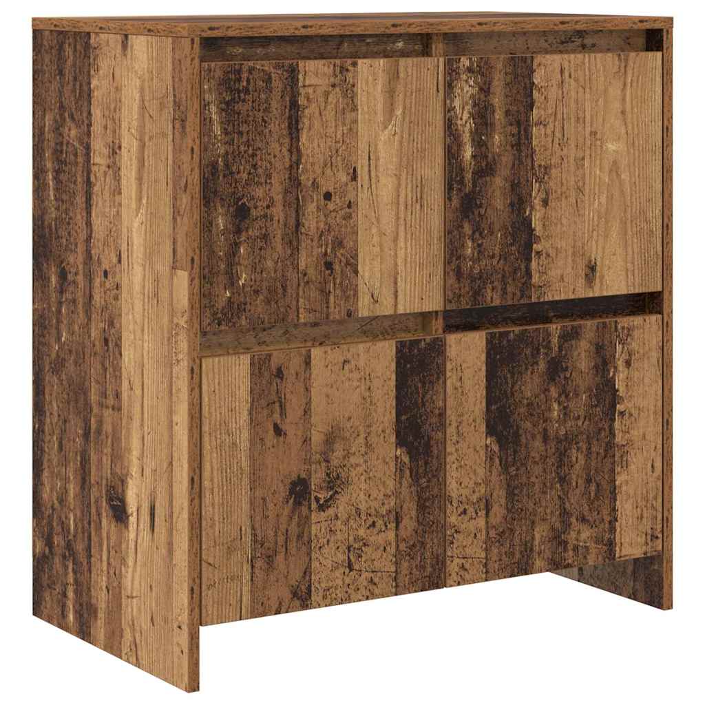 Buffets 2 pcs Bois ancien 70 x 41 x 75 cm Bois d'ingénierie - XIOS