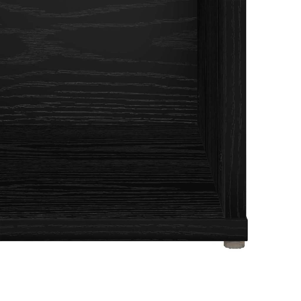 Meuble TV 4 pcs Chêne noir 37 x 35 x 107.5 cm Bois stratifié - XIOS