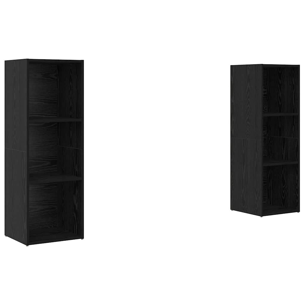 Ensemble meuble TV 2 pcs Chêne noir 107 x 35 x 37 cm - XIOS
