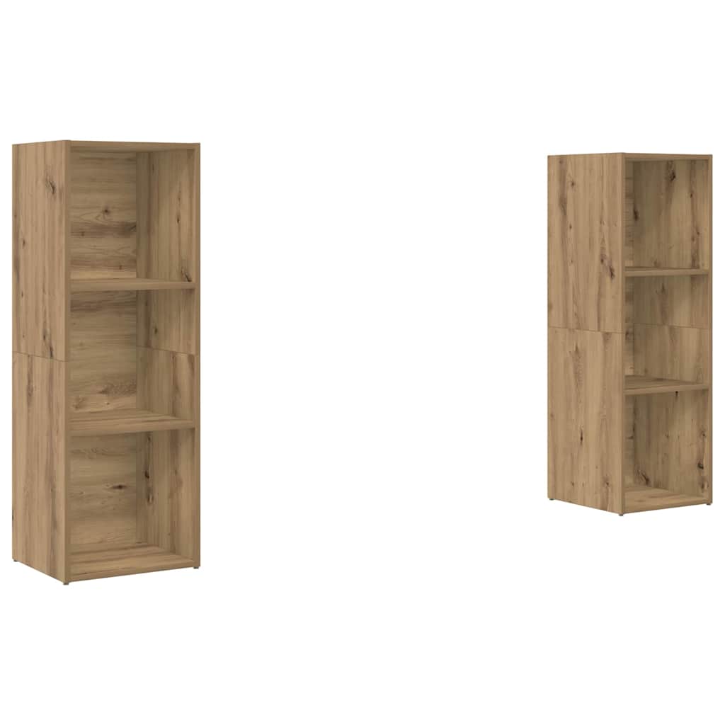 Ensemble meuble TV 2 pcs chêne artisanal 107 x 35 x 37 cm - XIOS
