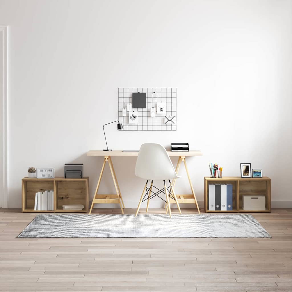 Ensemble meuble TV 2 pcs chêne artisanal 72 x 35 x 36.5 cm - XIOS