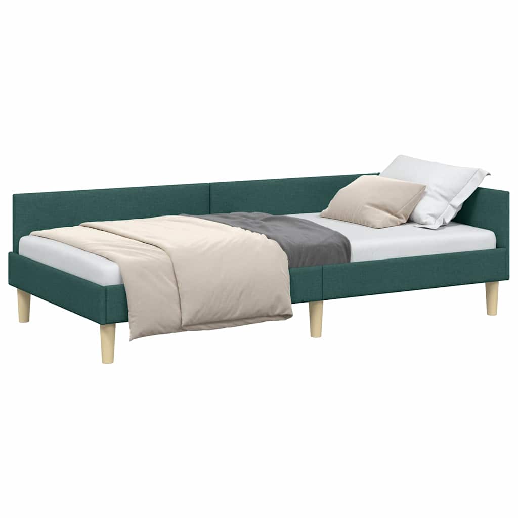 Cadre de lit d'angle Autre Vert foncé 90 x 190 cm - XIOS
