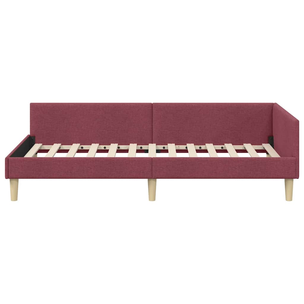 Cadre de lit d'angle Autre Rouge bordeaux 90 x 200 cm - XIOS