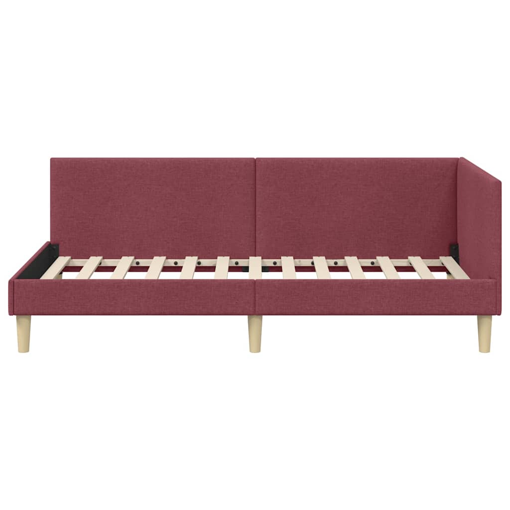 Cadre de lit d'angle Autre Rouge bordeaux 90 x 200 cm - XIOS