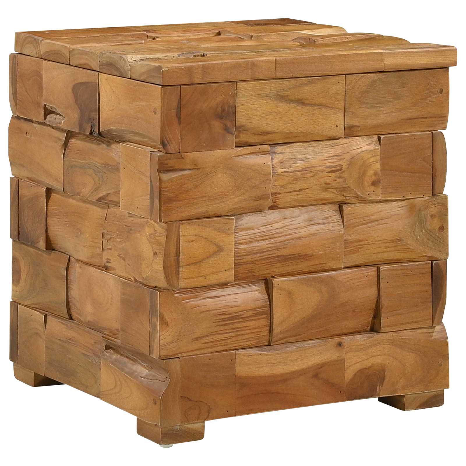 Tabouret de Rangement avec stockage Marron 40,5 x 39,5 x 45 cm - XIOS