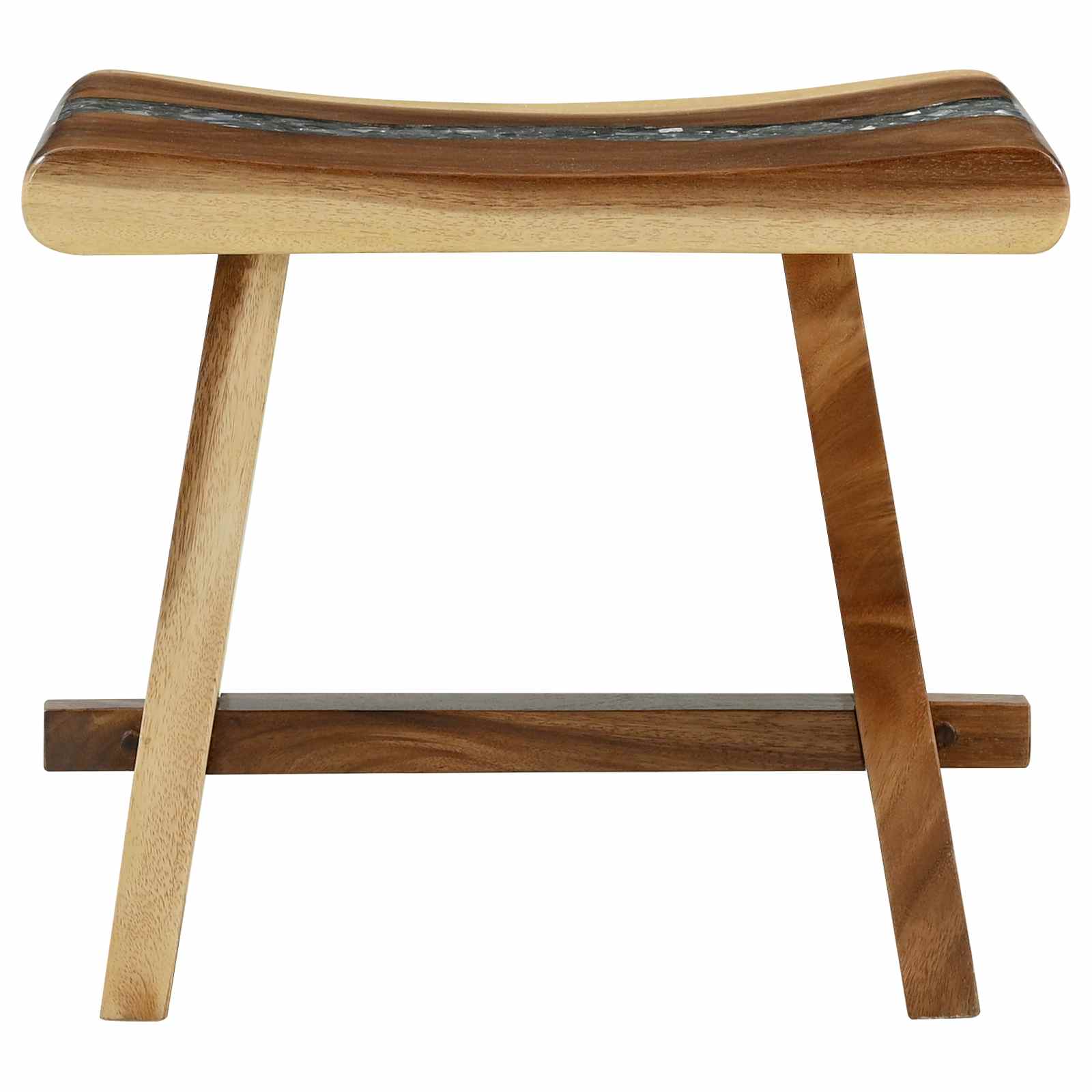 Tabouret de salle de bain Naturel 50 x 30 x 45 cm Bois naturel - XIOS