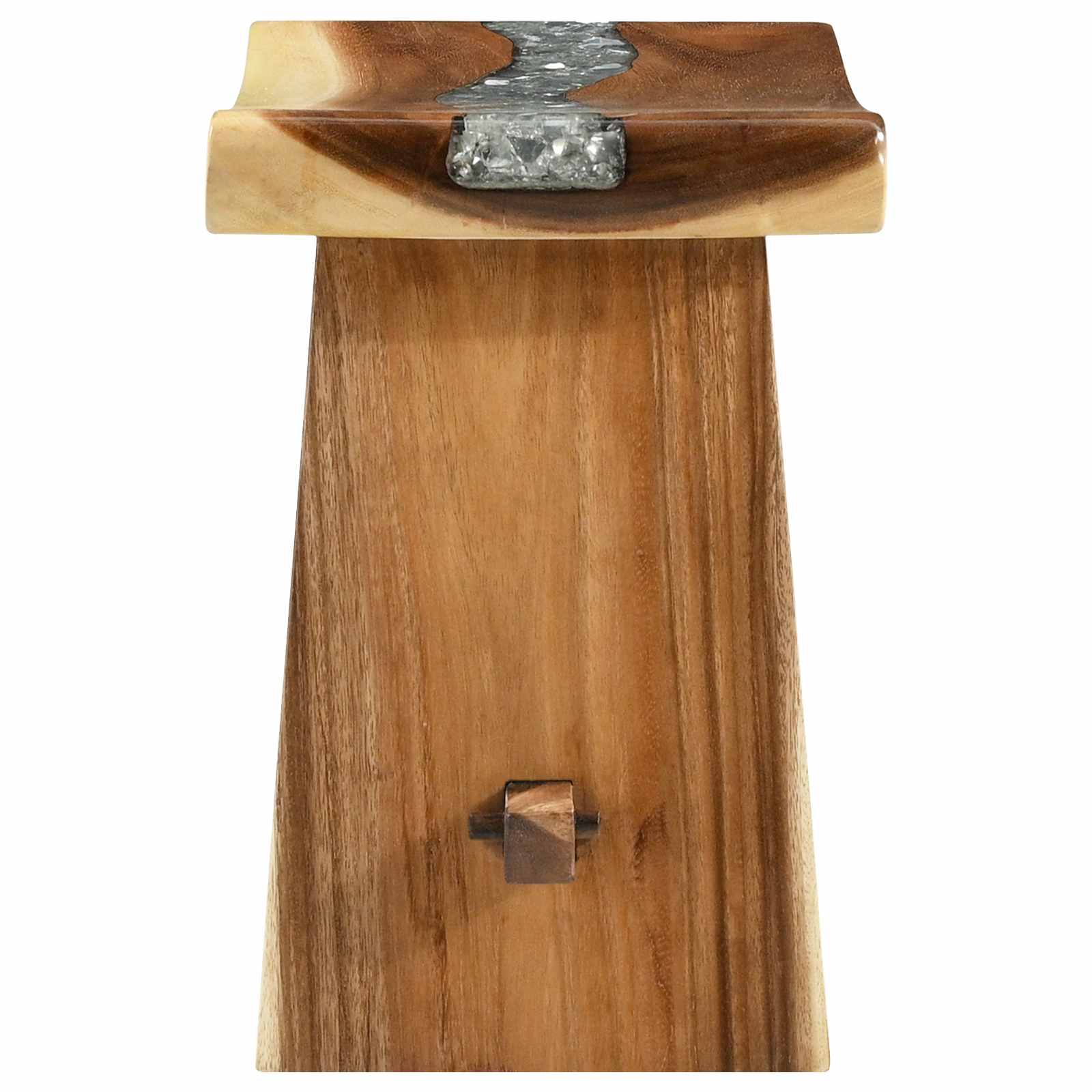 Tabouret de salle de bain Naturel 50 x 30 x 45 cm Bois naturel - XIOS