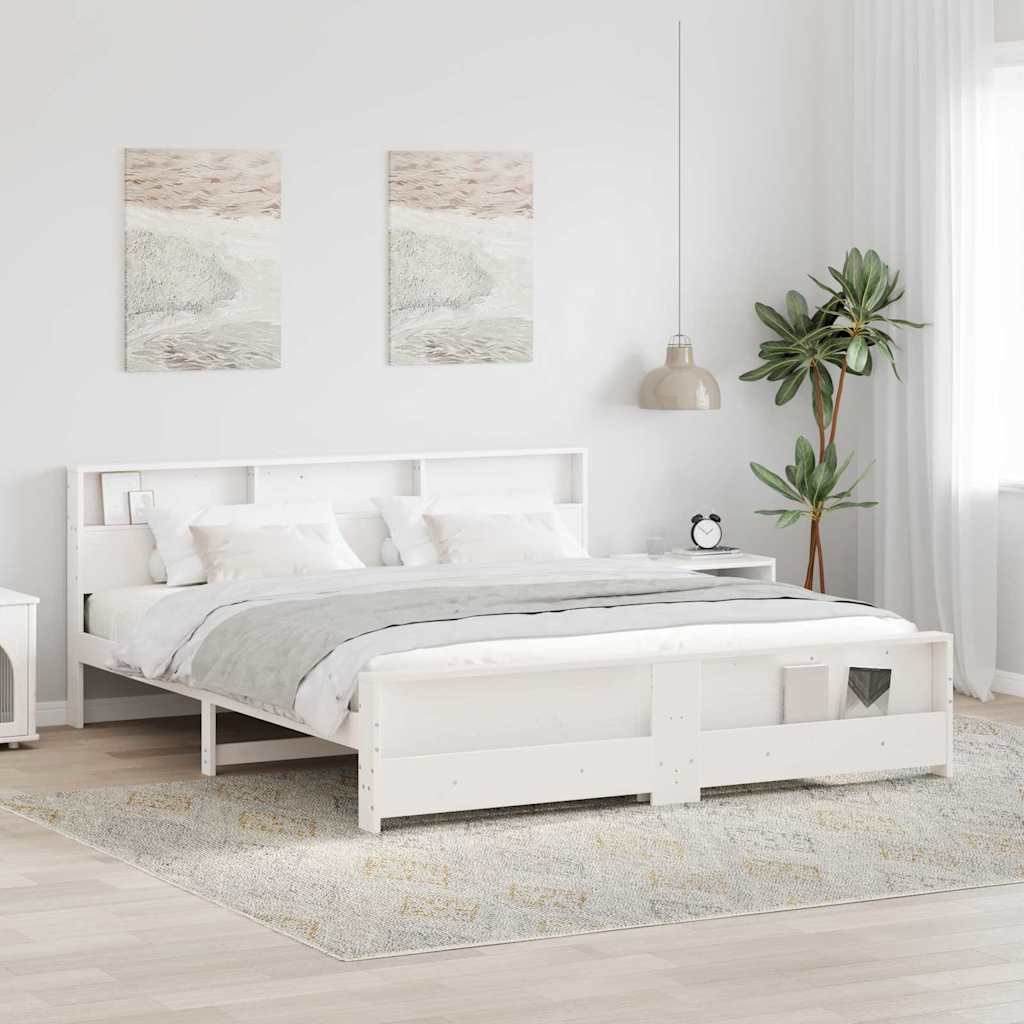 Cadre de lit Blanc 200 x 200 cm Bois d'ingénierie - XIOS