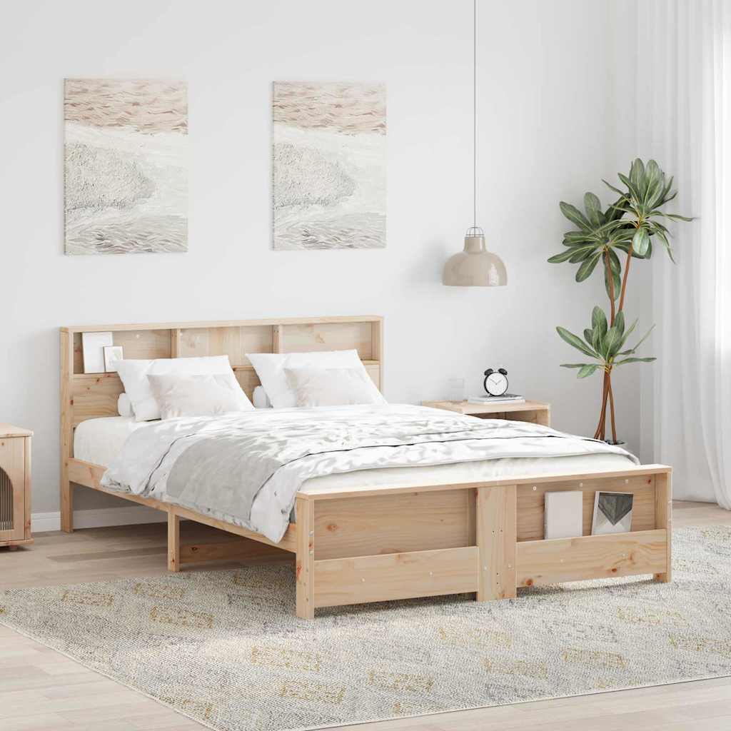 Cadre de lit Marron 140 x 200 cm Bois d'ingénierie - XIOS