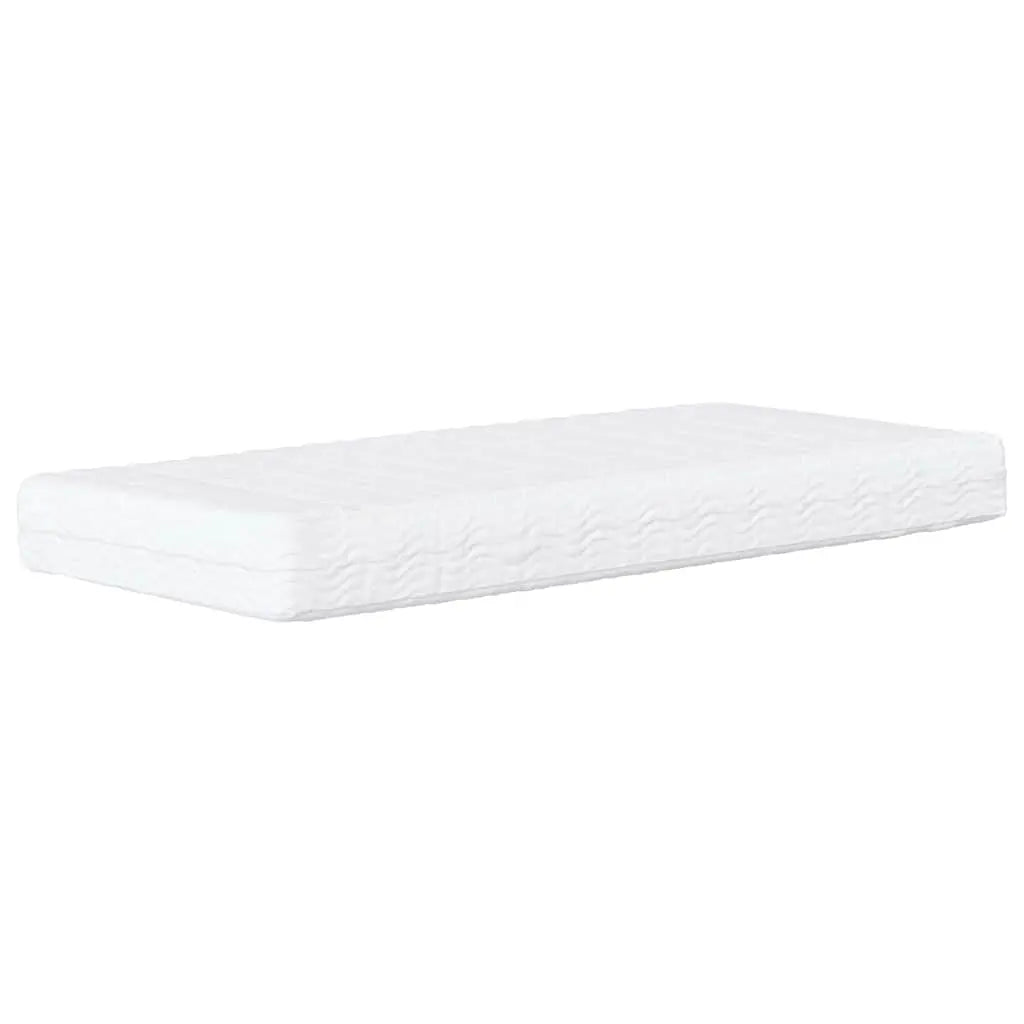 Cadre de lit d’angle avec matelas 2 pc Taupe 90 x 200 cm tissu - XIOS