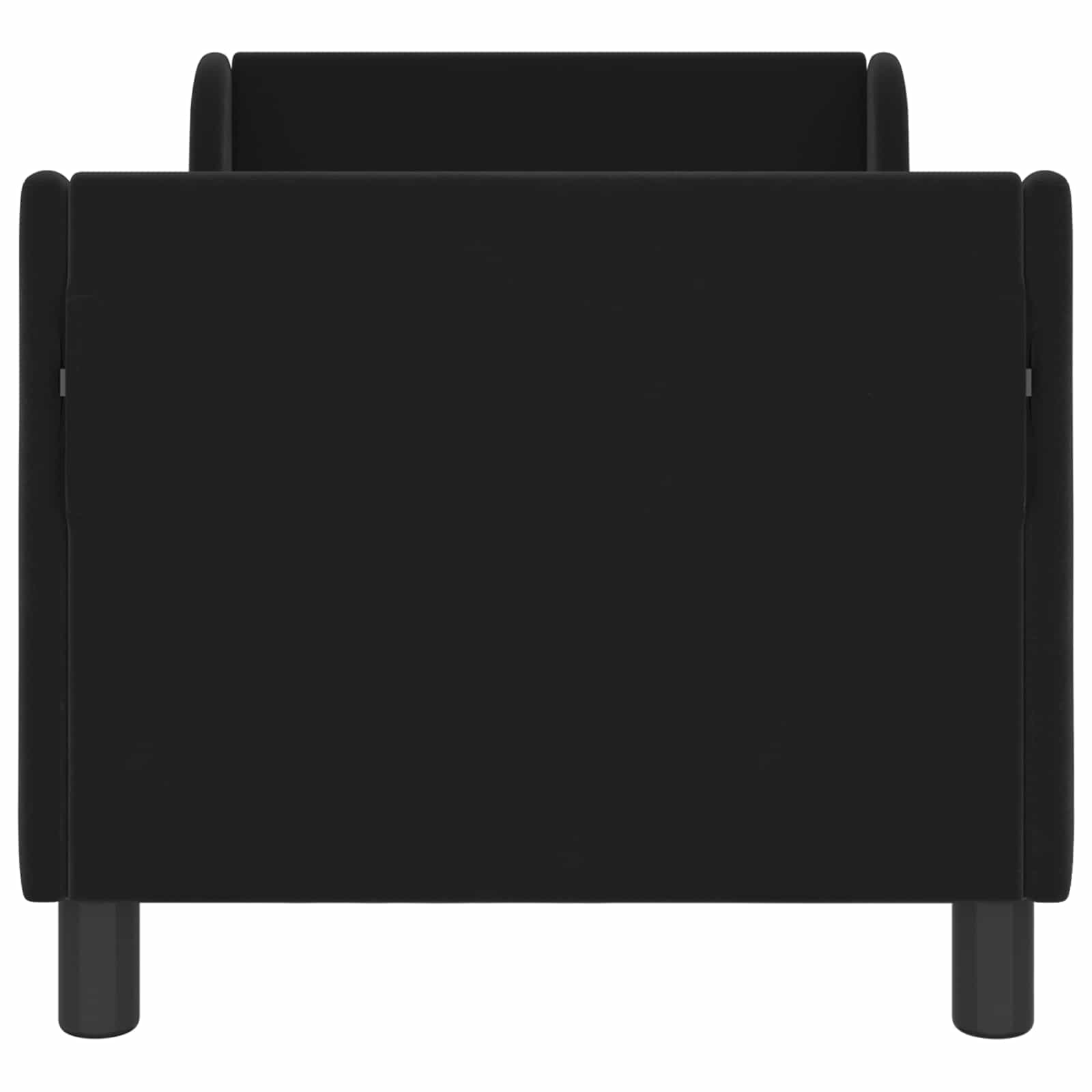 Cadre de lit pour tout-petit avec tête de lit Noir 70 x 140 cm - XIOS