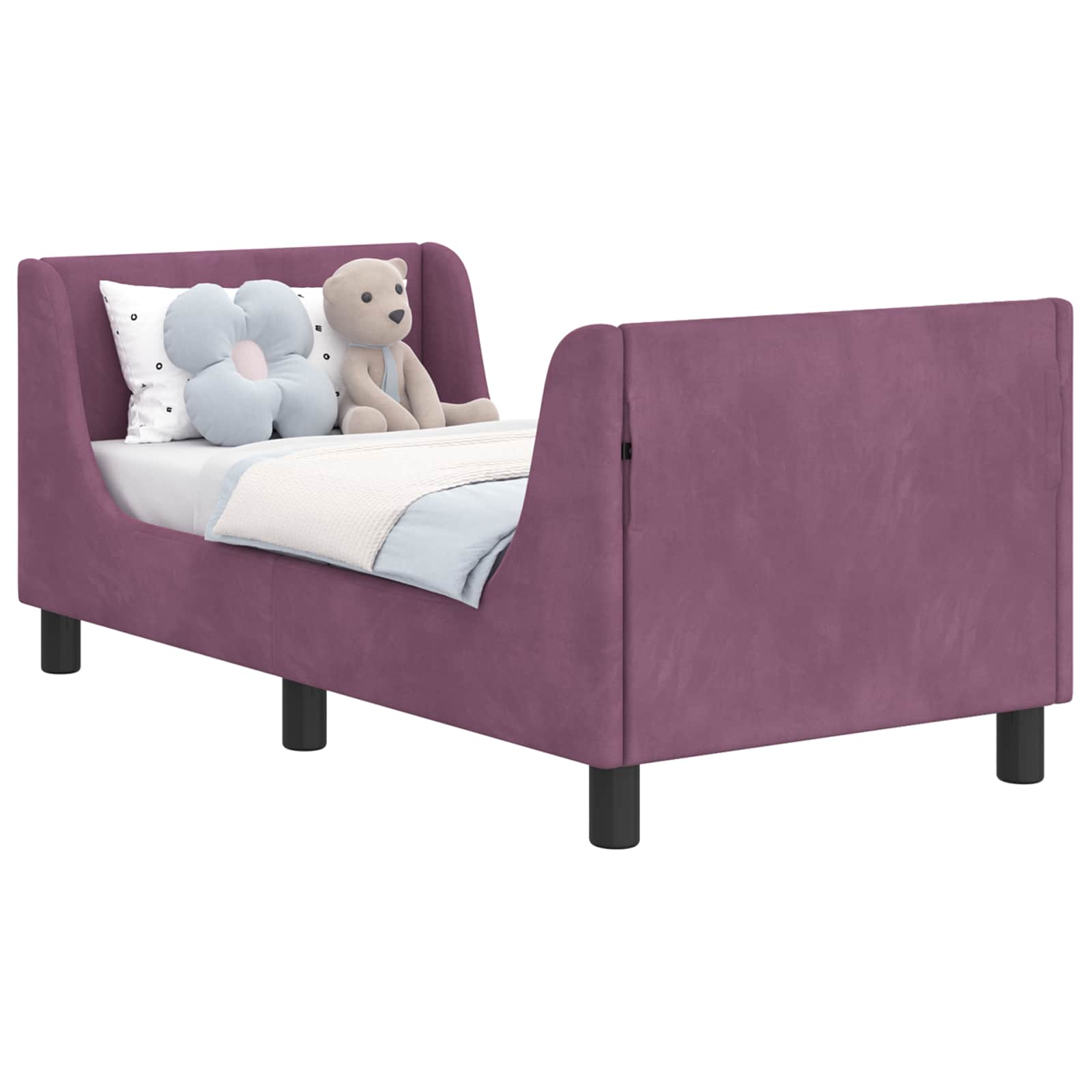 Cadre de lit pour tout-petit avec tête de lit Violet - XIOS