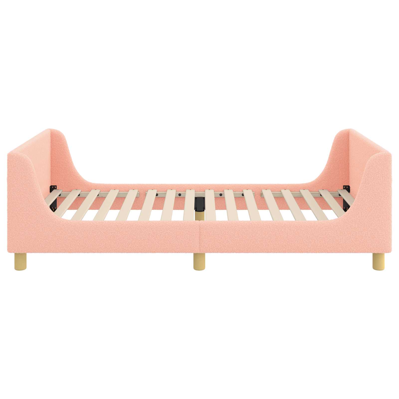 Cadre de lit pour enfants avec tête de lit Rose 90 x 190 cm - XIOS