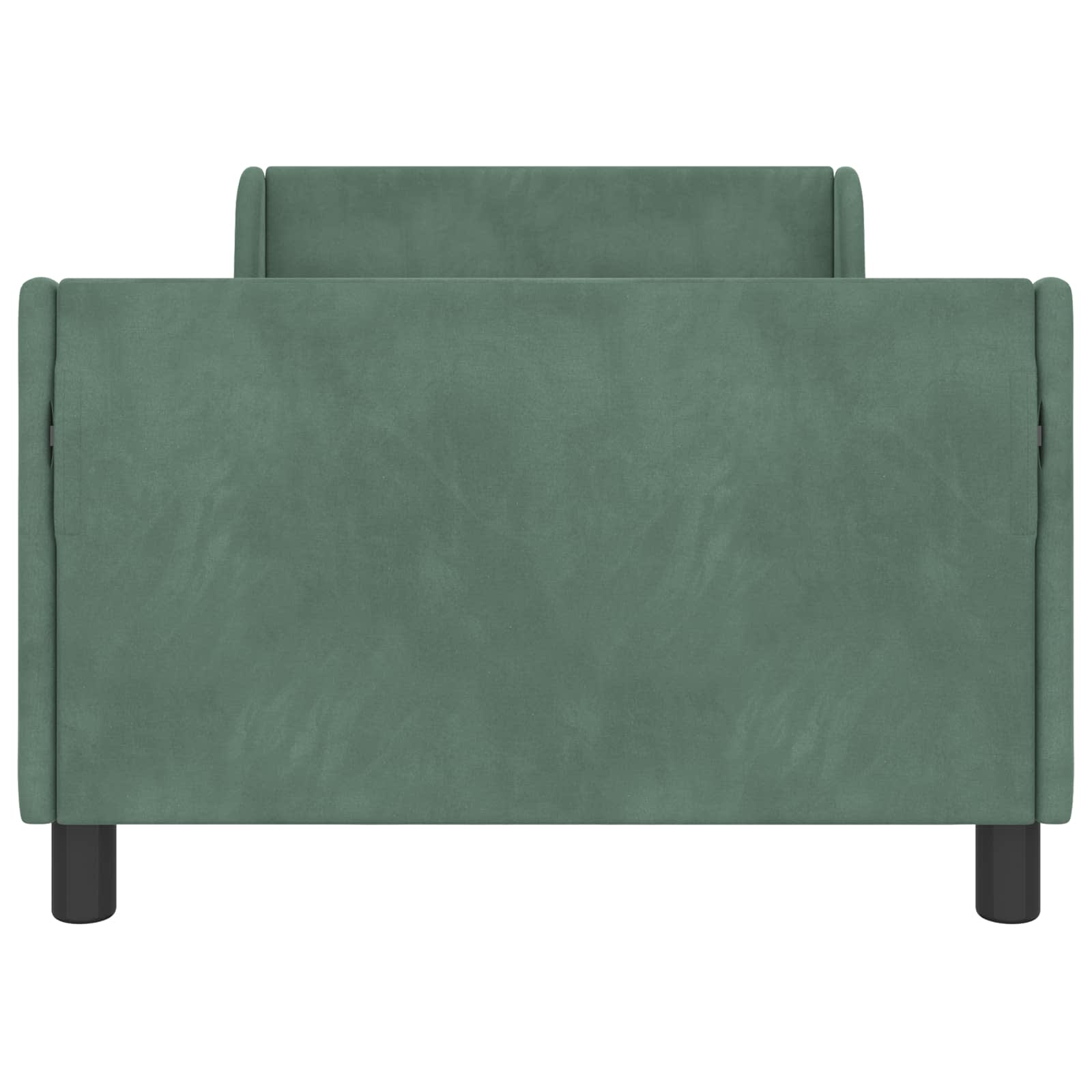 Cadre de lit pour enfants avec tête de lit Vert Mer 90 x 200 cm