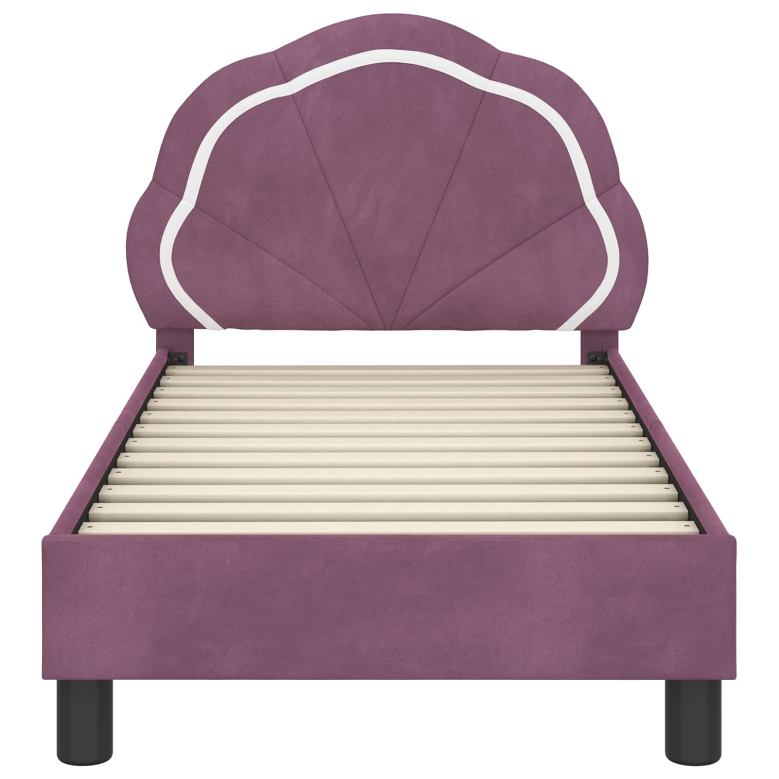 Cadre de lit pour tout-petit avec tête de lit Violet - XIOS