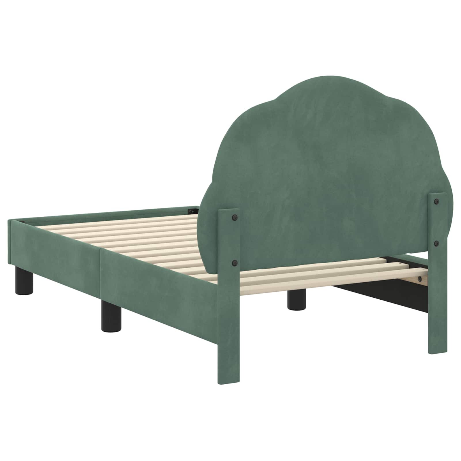 Cadre de lit pour tout-petit avec tête de lit Vert Mer - XIOS