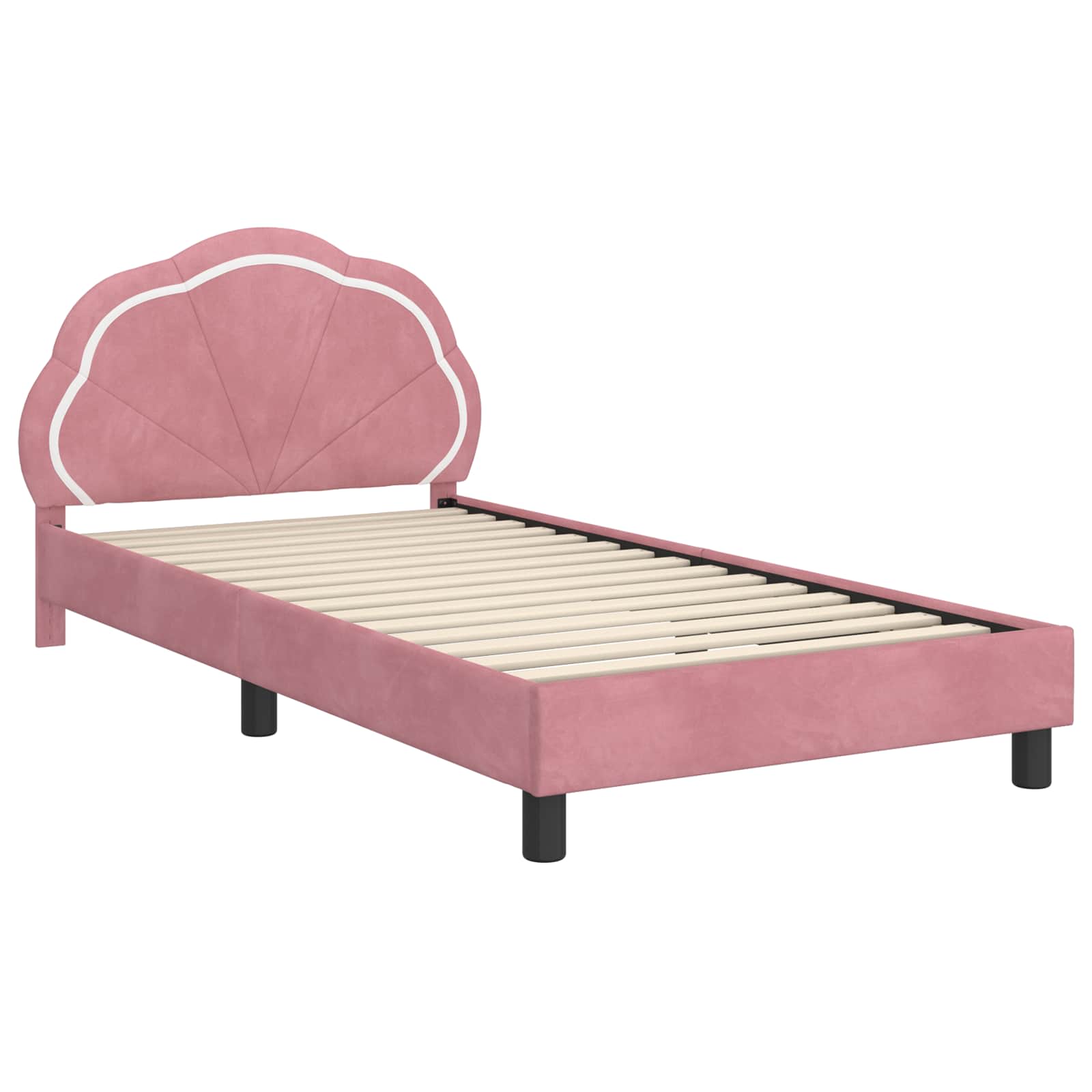 Cadre de lit pour enfants avec tête de lit Rose 80 x 200 cm - XIOS