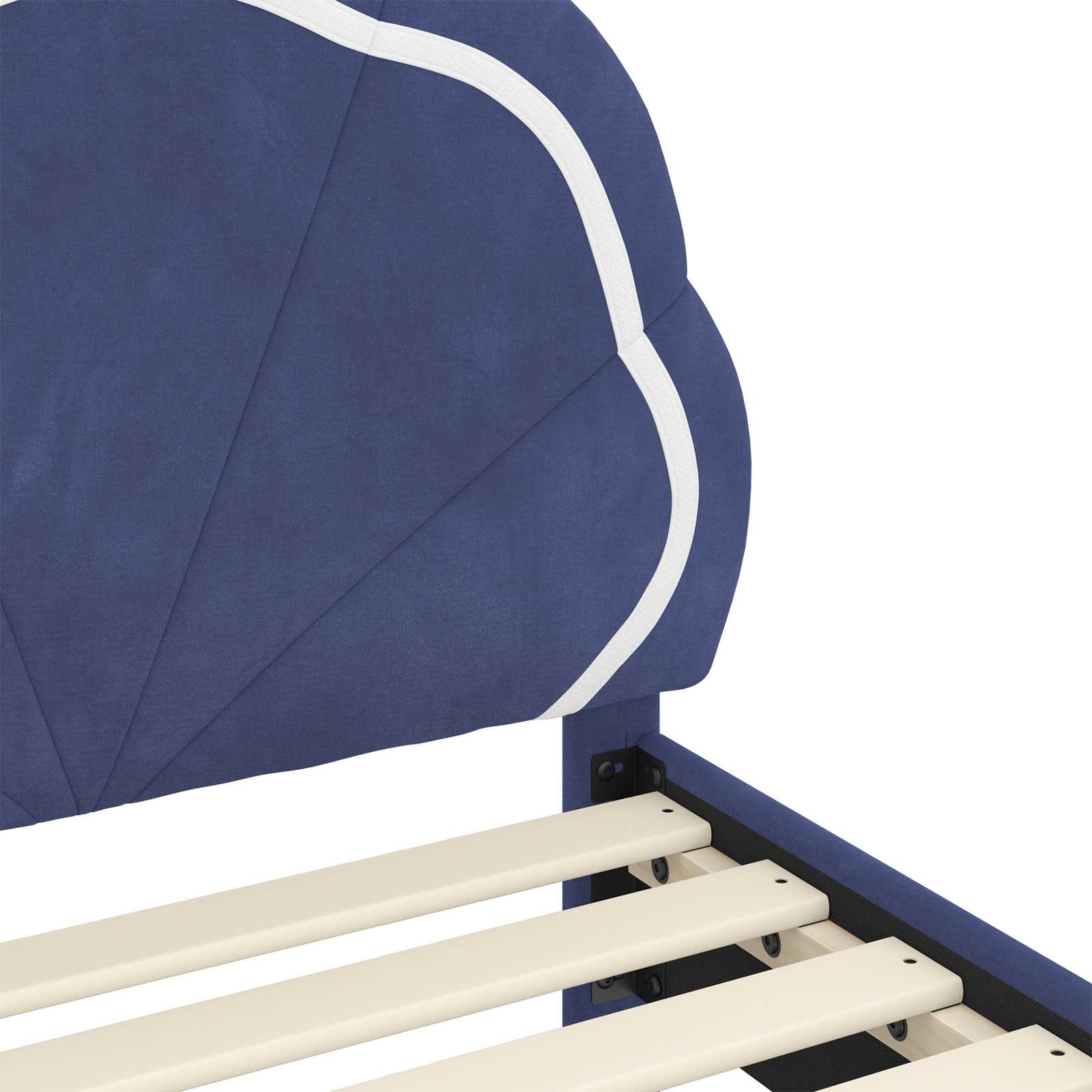 Cadre de lit pour enfants avec tête de lit Bleu police - XIOS