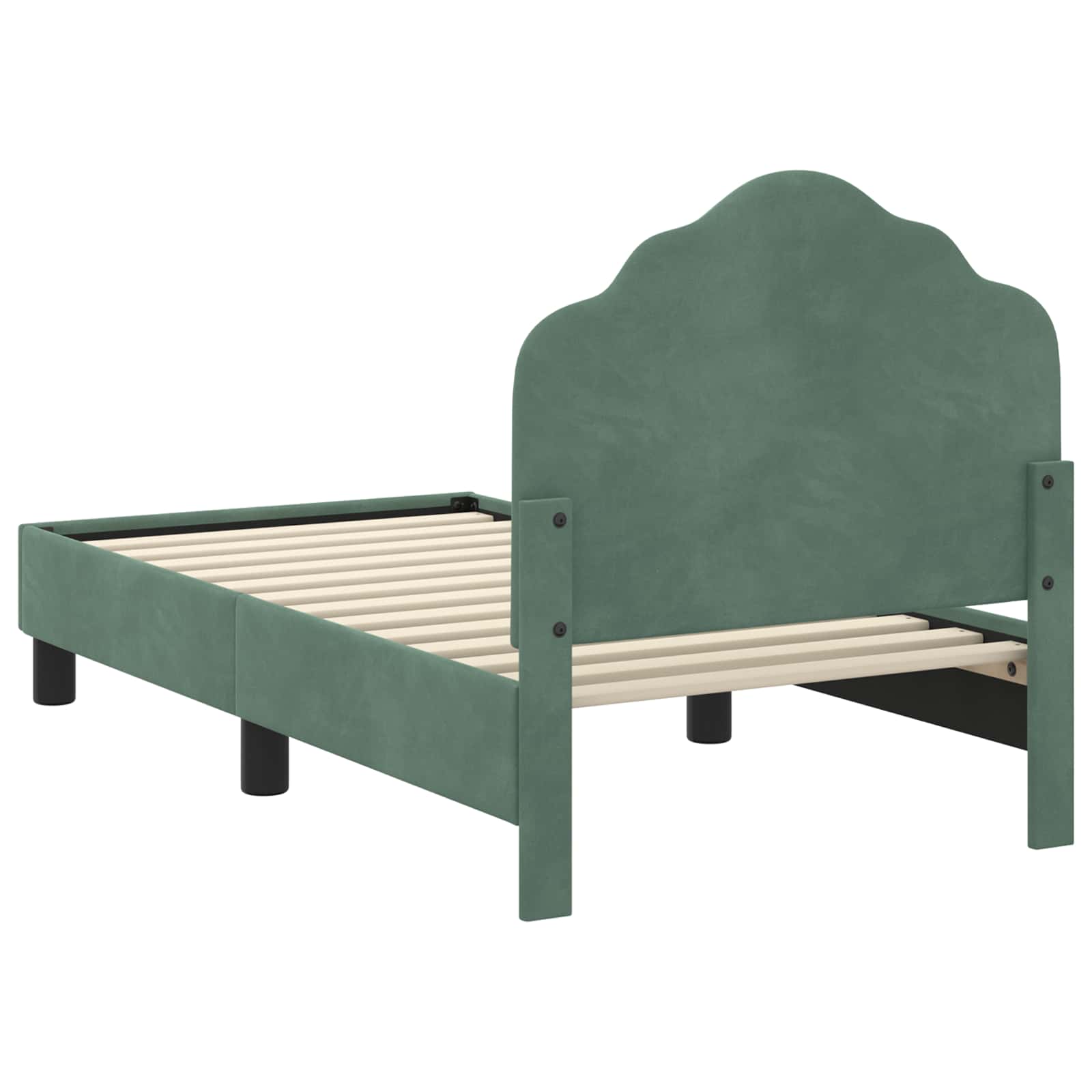 Cadre de lit pour tout-petit avec tête de lit Vert Mer - XIOS