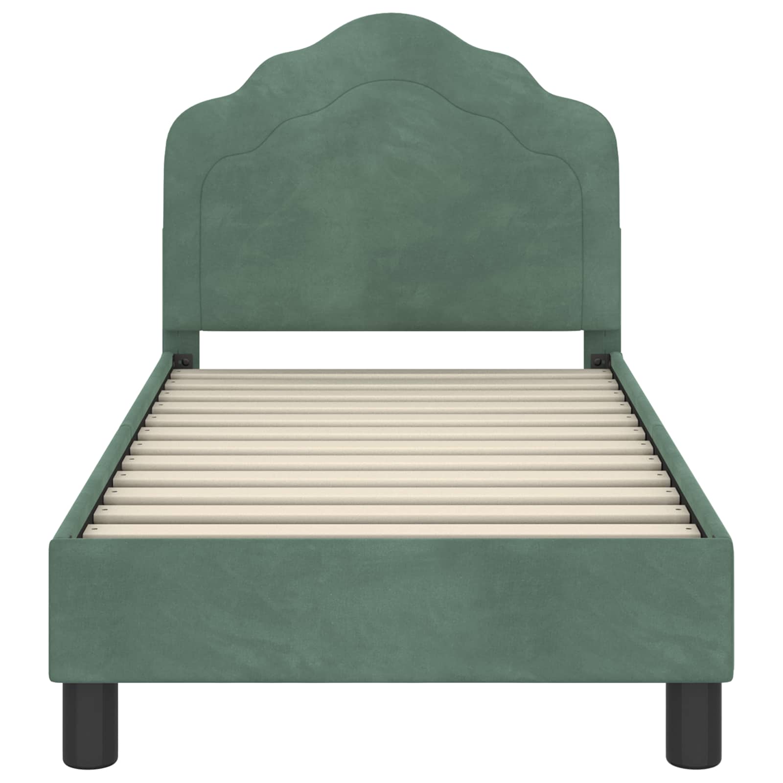 Cadre de lit pour tout-petit avec tête de lit Vert Mer - XIOS