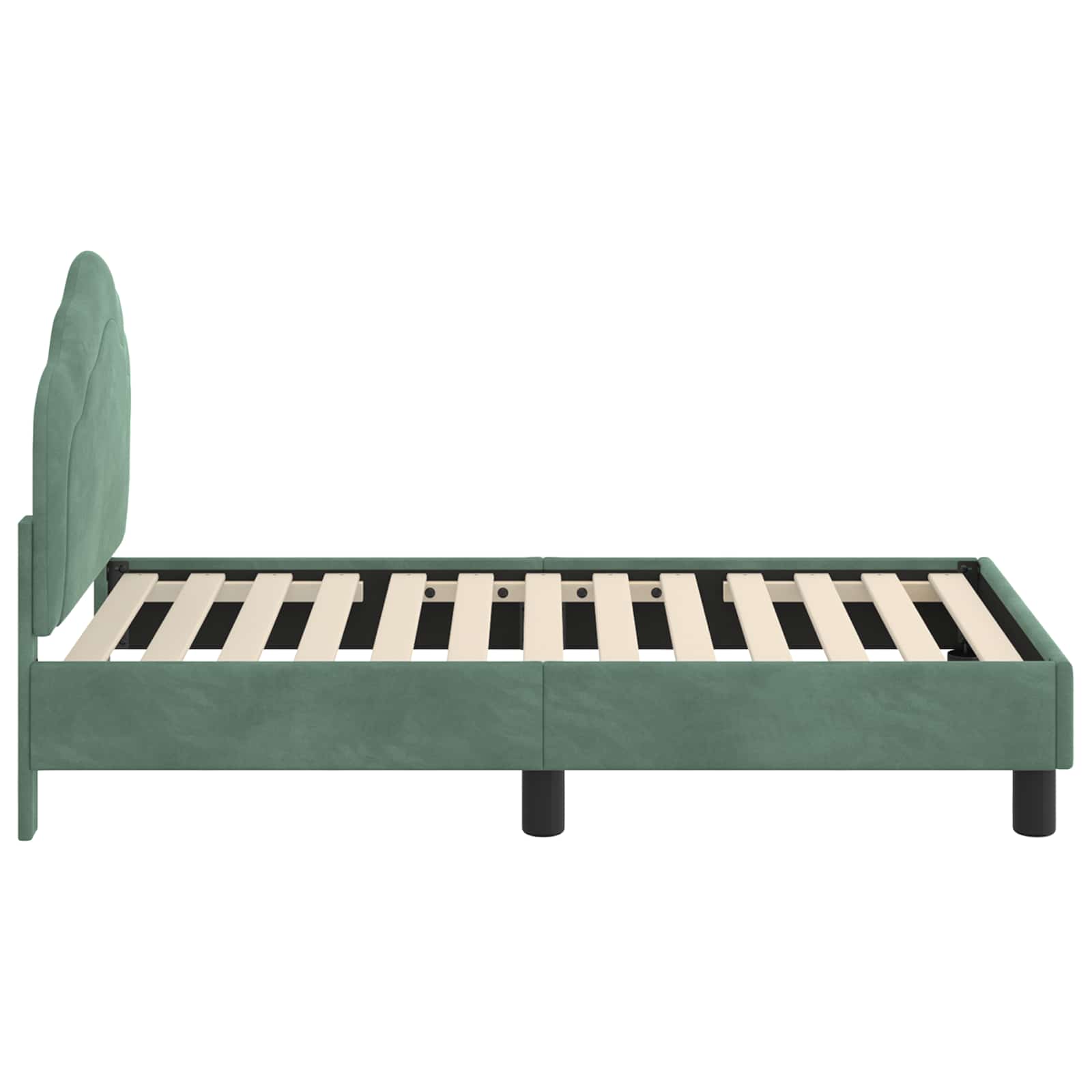 Cadre de lit pour tout-petit avec tête de lit Vert Mer - XIOS