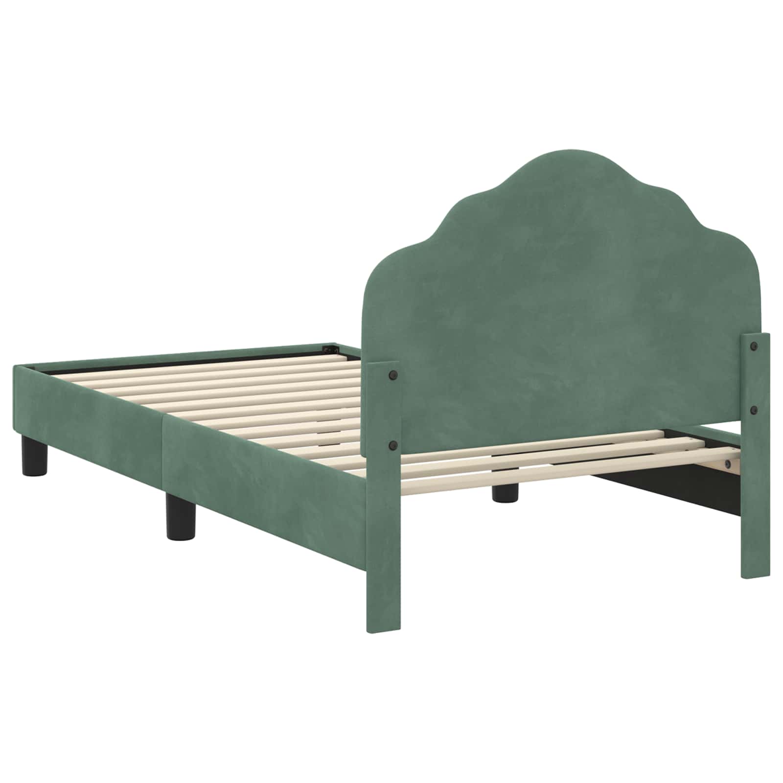 Cadre de lit pour enfants avec tête de lit Vert Mer 80 x 160 cm - XIOS