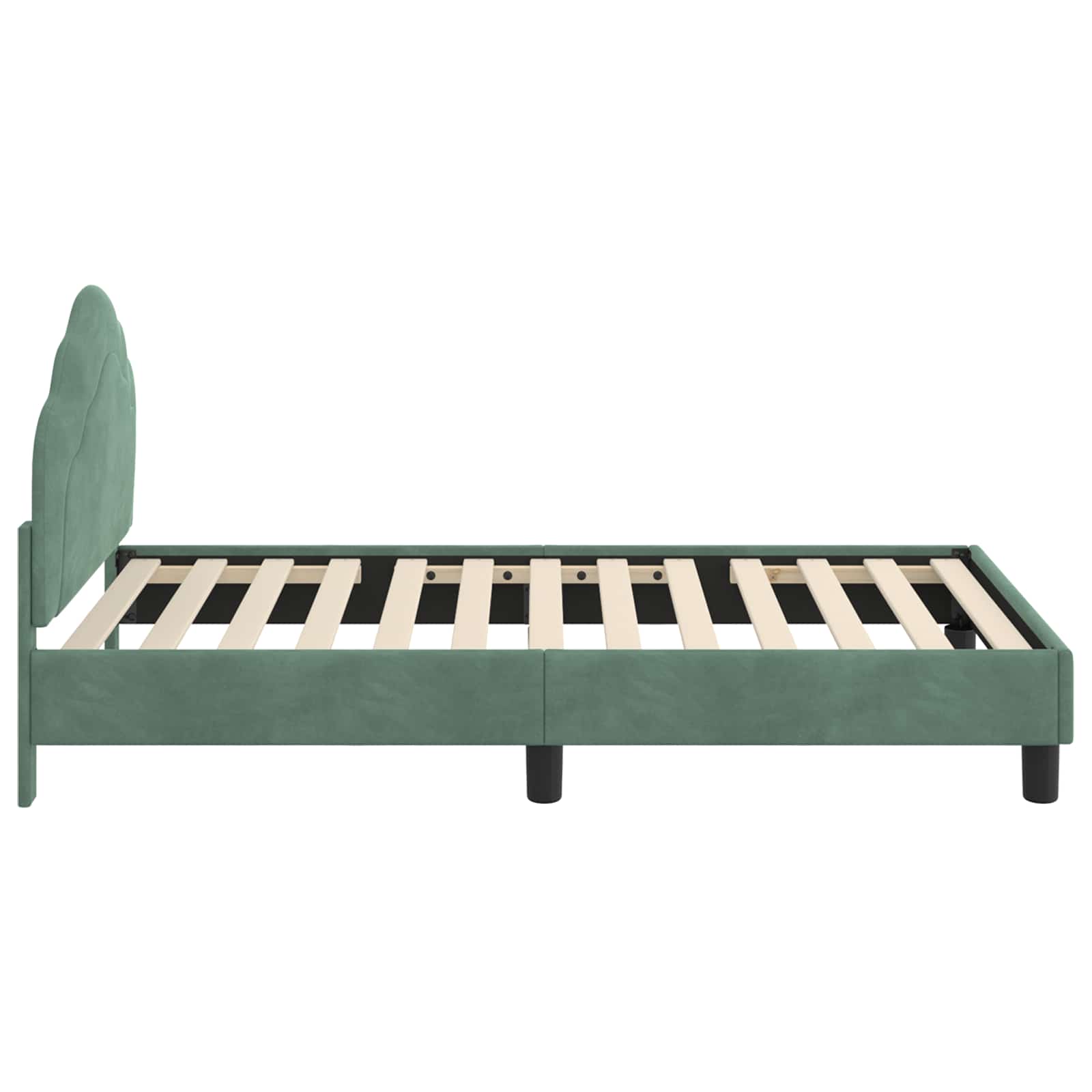Cadre de lit pour enfants avec tête de lit Vert Mer 80 x 160 cm - XIOS