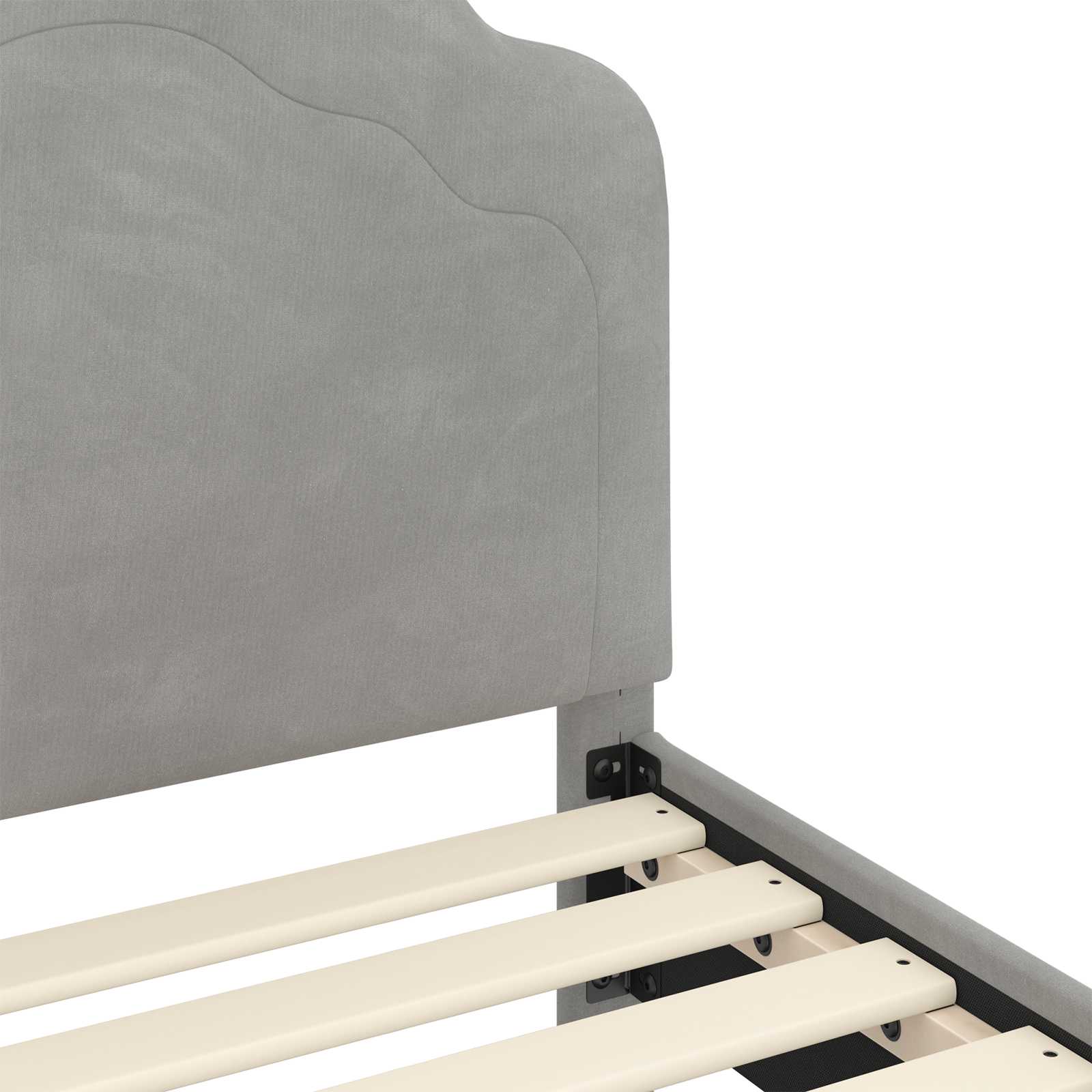 Cadre de lit pour enfants avec tête de lit Gris clair - XIOS