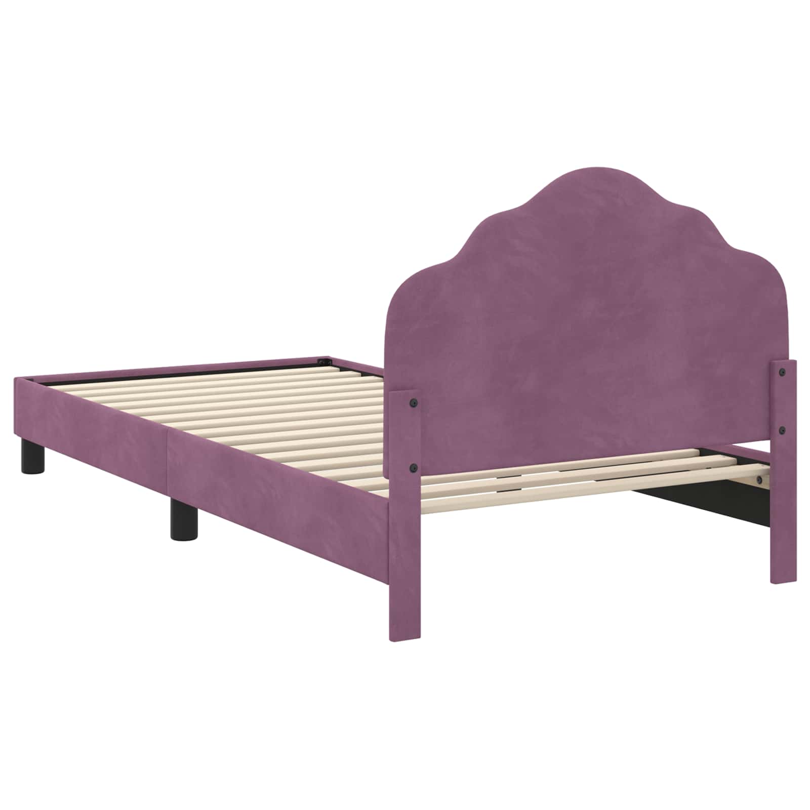 Cadre de lit pour enfants avec tête de lit Violet 80 x 200 cm - XIOS