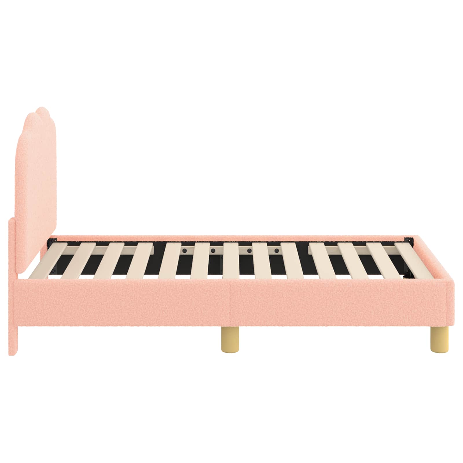 Cadre de lit pour tout-petit avec tête de lit Rose 70 x 140 cm - XIOS